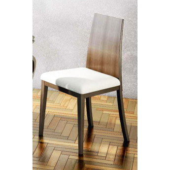 SILLA MODERNA  CON EL RESPALDO DE MADERA - PINO