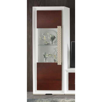 VITRINA MODERNA 1 PUERTA 1 CAJÓN MADERA - DM