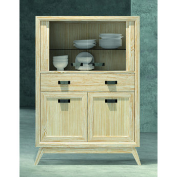 VITRINA AUXILIAR PARA COMEDOR ESTILO NÓRDICO EN MADERA SOSTENIBLE