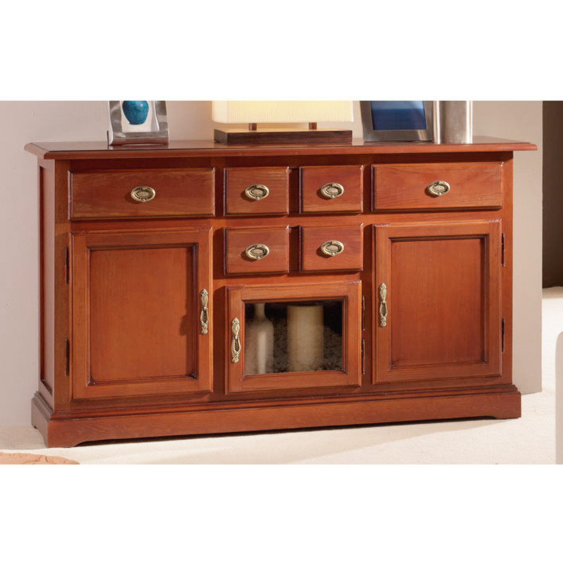Aparador estilo clásico en madera de pino Armario De Parede Para Lavanderia ~ Aparador estilo clásico en madera de pino