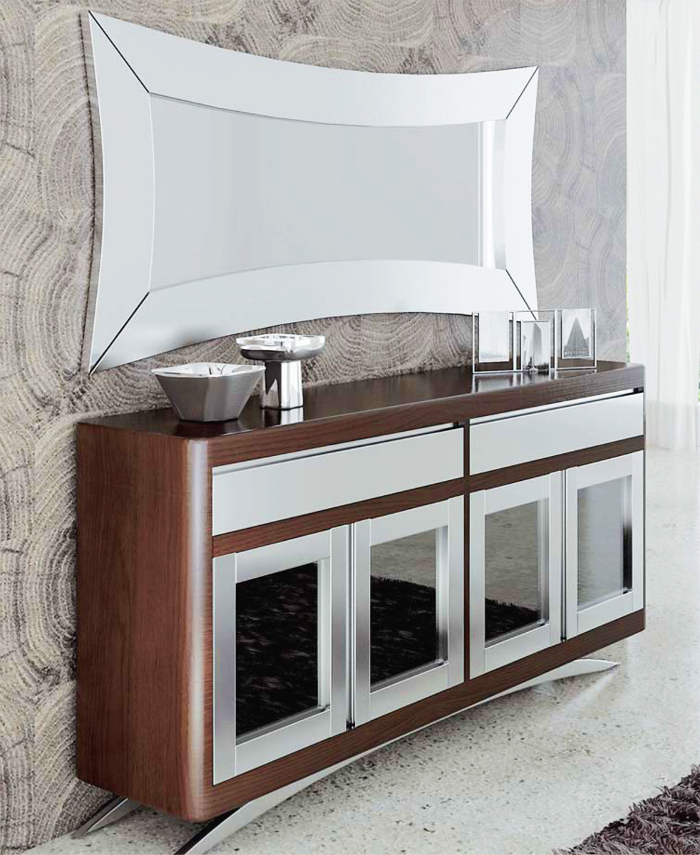 Marco vestidor modelo Curvado en madera de pino macizo