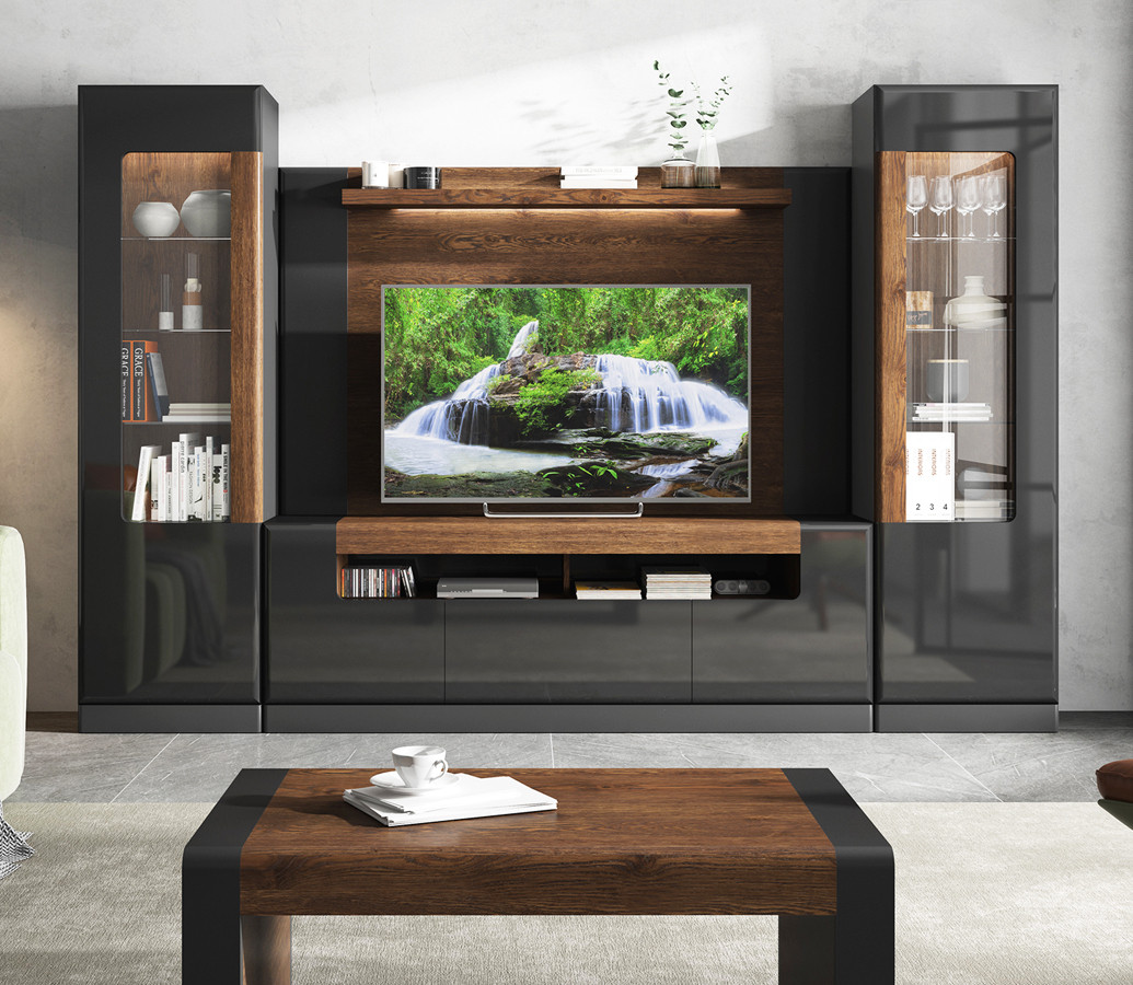 Mueble TV 2P/2C Chapa Roble Natural Susa 160cm - Compra Online