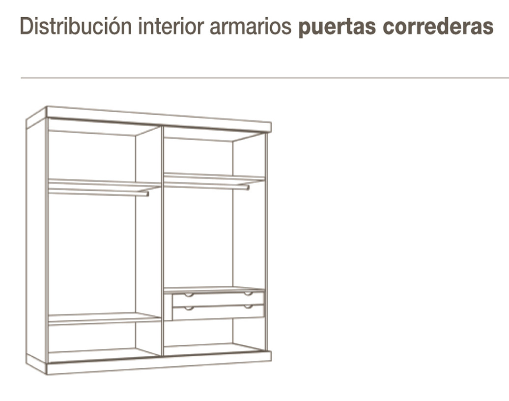 ARMARIO PUERTAS CORREDERAS en madera de calidad