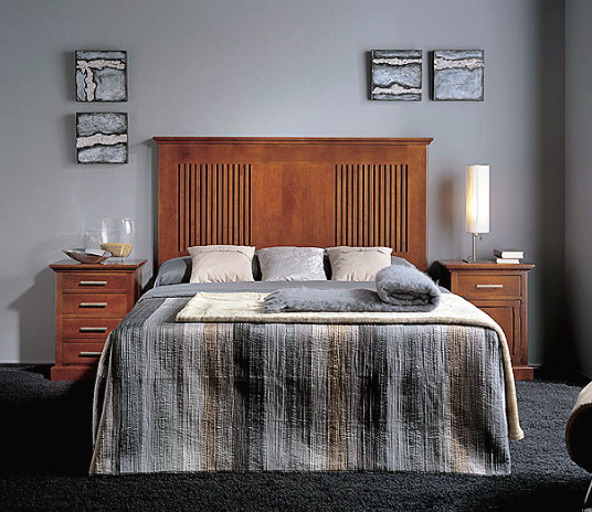 Mesita de noche de madera maciza reciclada 40x30x50 cm | Leroy Merlin