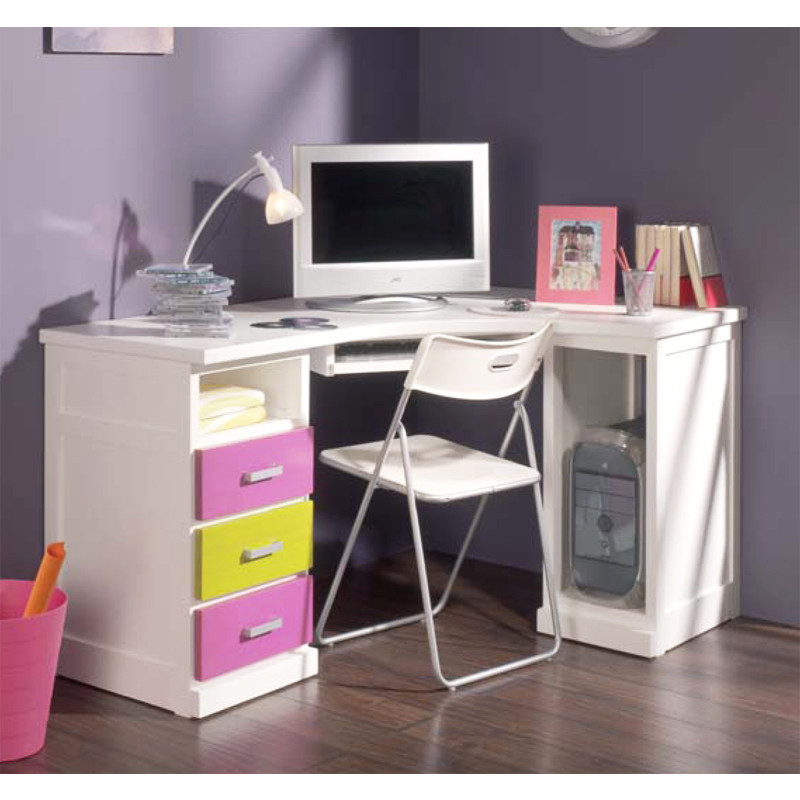 Mesa escritorio en esquina para ordenador