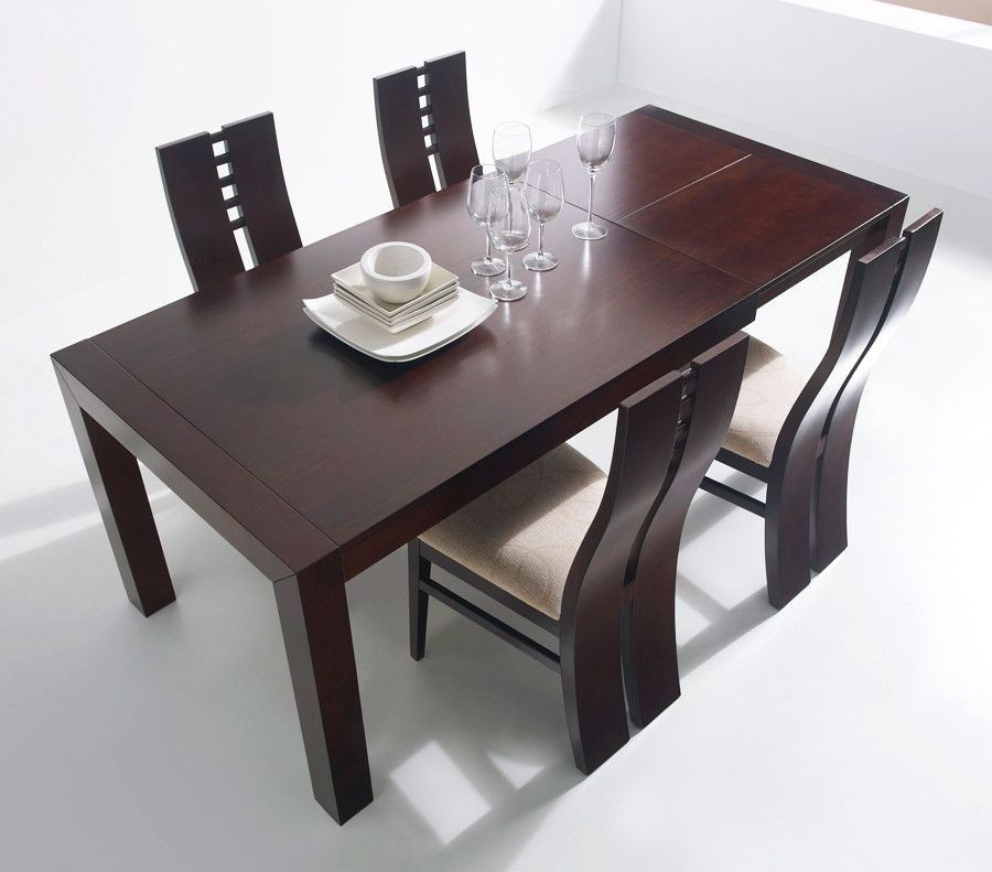 MESA DE COMEDOR EXTENSIBLE MADERA pino para salones con muebles modernos