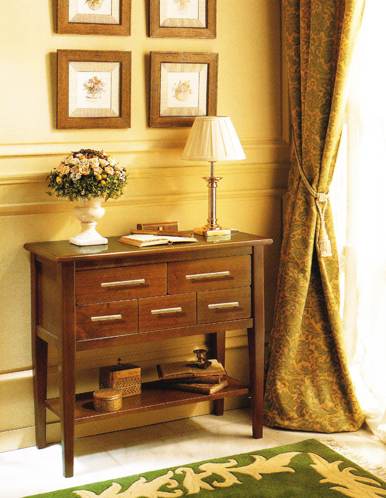 Mueble de Entrada Madera Maciza de Cerezo