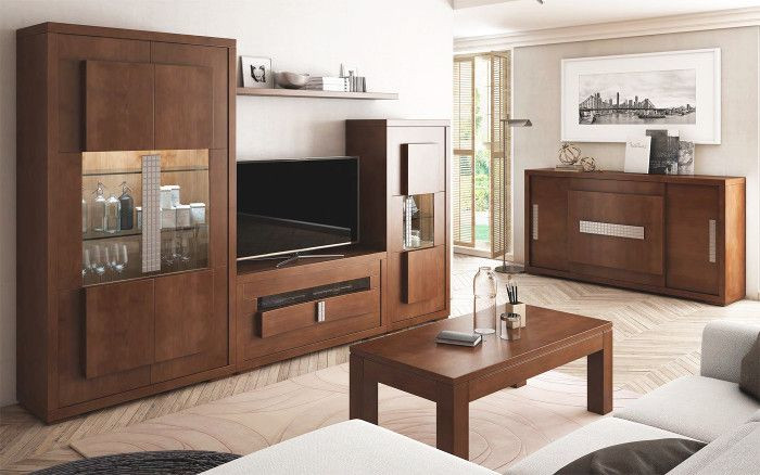 ▷ MOBILIARIO DE CON VITRINA 2 puertas y mueble de salones modernos