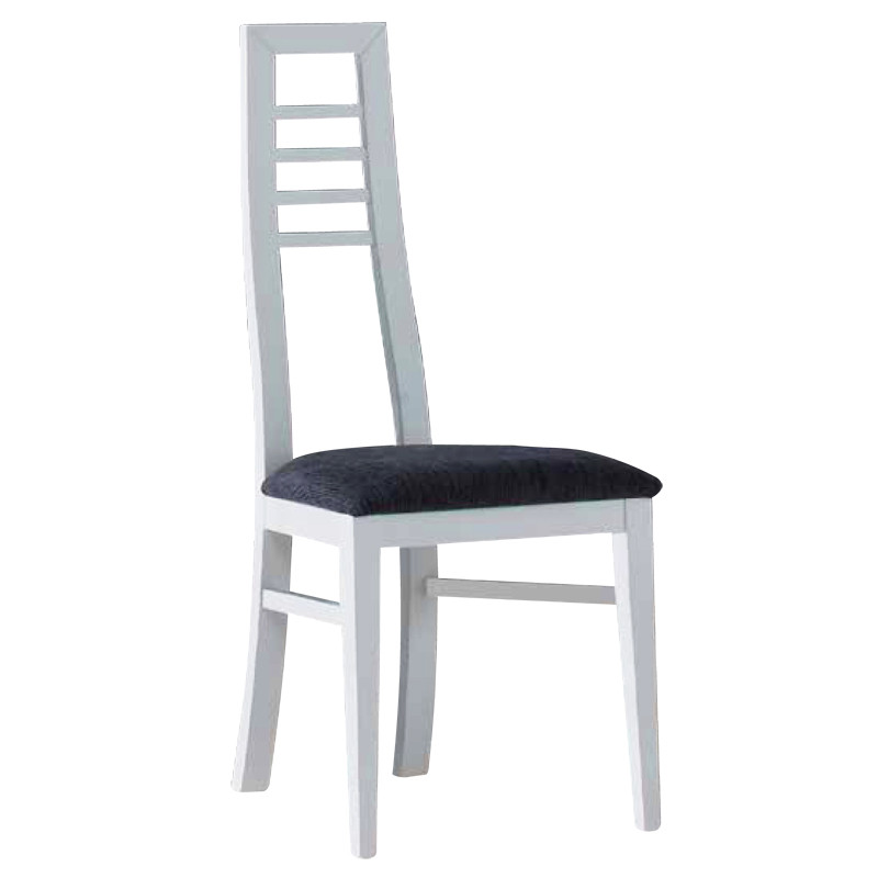 Silla modelo arizona con respaldo de madera para salón comedor