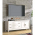 Mueble tv con 2 puertas y 2 cajones, mide 180x44x69 cm.