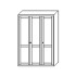3 puertas: 155x61x239 cm.