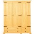 3 puertas: 160x60x210 cm.