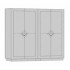 4 puertas: 240x60x220 cm.
